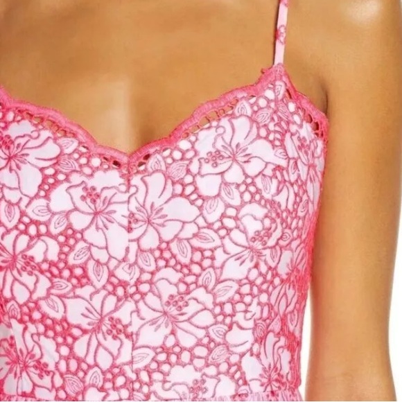 🧨HP🧨NWT Lilly Pulitzer Garden Gate Eyelet Kyla Maxi Dress CORAL PINK - Picture 4 of 12